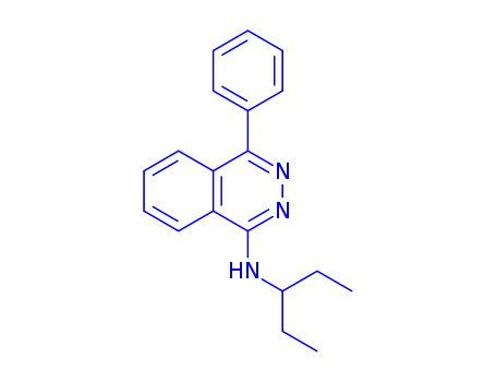 Molecular Structure of 100217-51-4 (N-(1-ethylpropyl)-4-phenylphthalazin-1-amine)