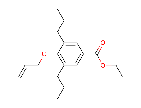 Benzoic acid,4-(2-propen-1-yloxy)-3,5-dipropyl-, ethyl ester