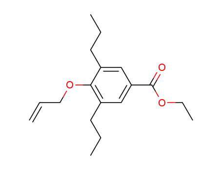 Molecular Structure of 100347-76-0 (ethyl 4-(prop-2-en-1-yloxy)-3,5-dipropylbenzoate)