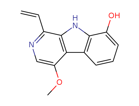 9H-Pyrido[3,4-b]indol-8-ol,1-ethenyl-4-methoxy-