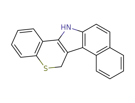 Molecular Structure of 10023-25-3 (6,13-Dihydrobenzo[e][1]benzothiopyrano[4,3-b]indole)