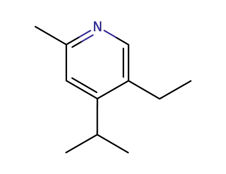 Molecular Structure of 100054-24-8 (2-Picoline,5-ethyl-4-isopropyl-(6CI))