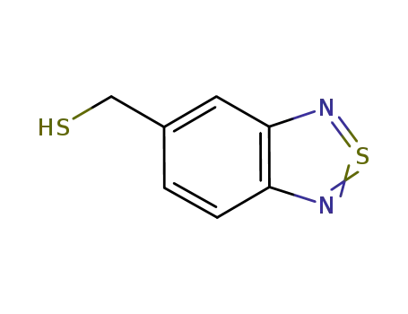Molecular Structure of 100333-40-2 (8$l^{4}-thia-7,9-diazabicyclo[4.3.0]nona-1(6),2,4,7,8-pentaen-3-ylmethanethiol)