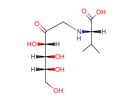 Molecular Structure of 10003-64-2 (fructosylvaline)