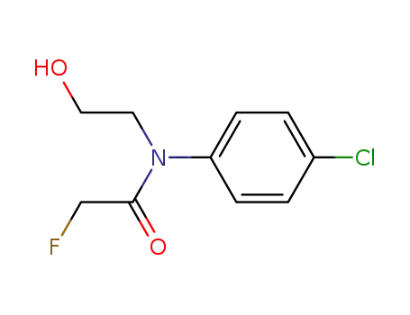 Molecular Structure of 10016-08-7 (4'-Chloro-2-fluoro-N-(2-hydroxyethyl)acetanilide)