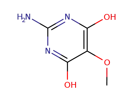 Molecular Structure of 98142-98-4 (2-amino-5-methoxypyrimidine-4,6-diol)