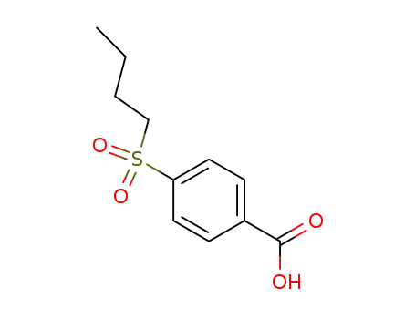 Molecular Structure of 100059-51-6 (4-(butylsulfonyl)benzoic acid)