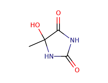 Molecular Structure of 10045-58-6 (5-HYDROXY-5-METHYLHYDANTOIN)