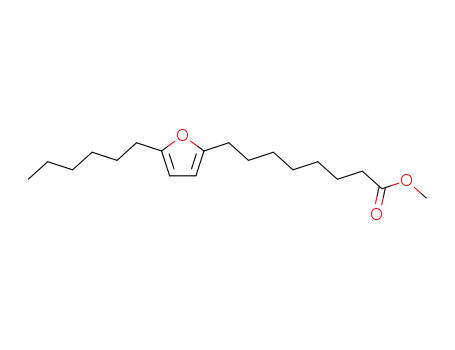 Molecular Structure of 10038-16-1 (METHYL 8-(5-HEXYL-2-FURYL)-OCTANOATE)