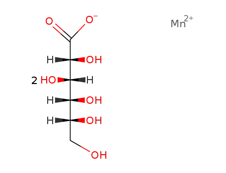 Molecular Structure of 10024-51-8 (D-Gluconic acid,manganese(2+) salt (2:1))