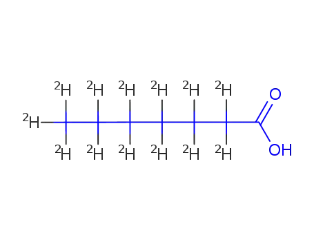 Molecular Structure of 352431-36-8 (HEPTANOIC-5,5,6,6-D4 ACID)