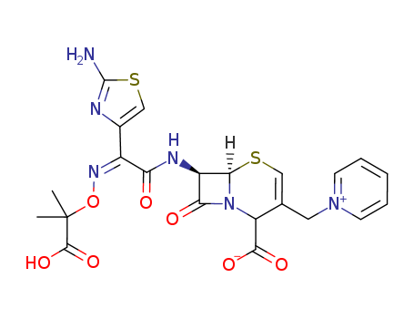 1-[[(2R,6R,7R)-7-[[(2Z)-2-(2-Amino-4-thiazolyl)-2-[(1-carboxy-1-methylethoxy)imino]acetyl]amino]-2-carboxy-8-oxo-5-thia-1-azabicyclo[4.2.0]oct-3-en-3-yl]methyl]pyridinium