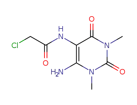 Molecular Structure of 6743-04-0 (Uracil,  6-amino-5-(2-chloroacetamido)-1,3-dimethyl-  (7CI,8CI))