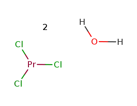 Molecular Structure of 17272-46-7 (Praseodymium(III) chloride hexahydrate)