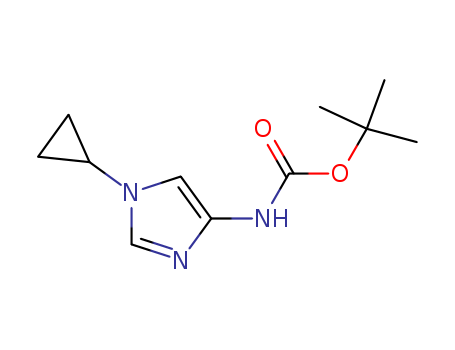 1001354-26-2,tert-butyl (1-cyclopropyl-1H-iMidazol-4-yl)carbaMate,tert-butyl (1-cyclopropyl-1H-iMidazol-4-yl)carbaMate