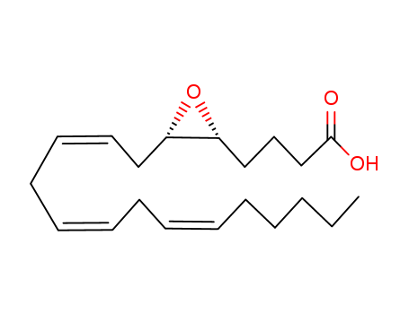 81246-84-6,4-[3-[(2Z,5Z,8Z)-tetradeca-2,5,8-trienyl]oxiran-2-yl]butanoic acid,Oxiranebutanoicacid, 3-(2,5,8-tetradecatrienyl)- (9CI);3-(2,5,8-Tetradecatrienyl)oxiranebutanoic acid; 5,6-Epoxyeicosa-8,11,14-trienoicacid; 5,6-Epoxyeicosatrienoic acid