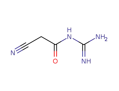 Molecular Structure of 55034-35-0 (Cyanoacetyl Guanidine Discontinued)