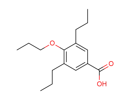 Molecular Structure of 100482-30-2 (4-propoxy-3,5-dipropyl-benzoic acid)