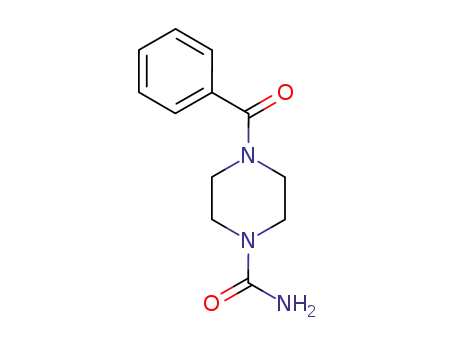 Molecular Structure of 100138-46-3 (4-BENZOYL-PIPERAZINE-1-CARBOXYLIC ACID AMIDE)