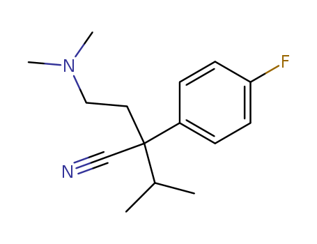 15191-09-0,2-[2-(dimethylamino)ethyl]-2-(4-fluorophenyl)-3-methylbutanenitrile,Butyronitrile,4-(dimethylamino)-2-(p-fluorophenyl)-2-isopropyl- (8CI)