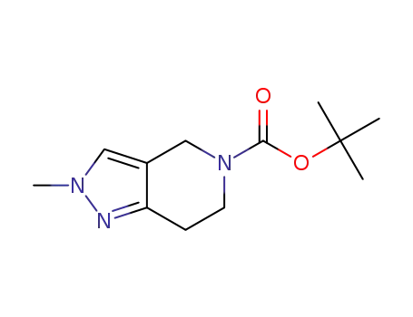 Molecular Structure of 100501-57-3 (2-METHYL-2,4,6,7-TETRAHYDRO-5H-PYRAZOLO[4,3-C]PYRIDINE-5-CARBOXYLIC ACID, TERT-BUTYL ESTER)