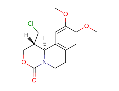 (r-11b,t-1)-1-chloromethyl-9,10-dimethoxy-1,6,7,11b-tetrahydro-2H<1,3>oxazino<4,3-a>isoquinolin-4-one