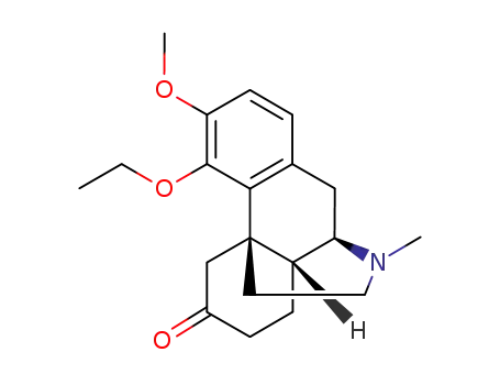 Molecular Structure of 100740-51-0 (4-ethoxy-3-methoxy-17-methylmorphinan-6-one)