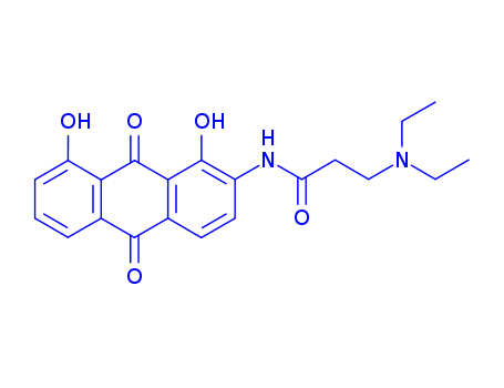 Propanamide,3-(diethylamino)-N-(9,10-dihydro-1,8-dihydroxy-9,10-dioxo-2-anthracenyl)-