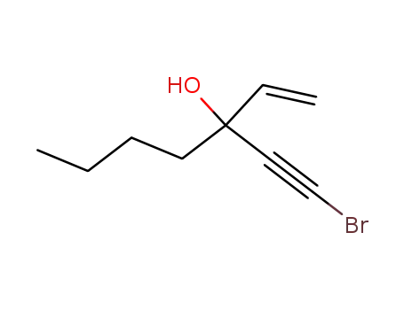 Molecular Structure of 100860-63-7 (3-(bromoethynyl)hept-1-en-3-ol)