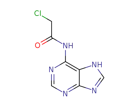 Molecular Structure of 10082-95-8 (2-Chloro-N-(1H-purin-6-yl)acetamide)
