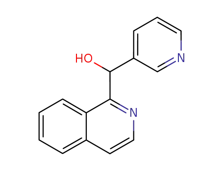 Molecular Structure of 100907-11-7 (isoquinolin-1-yl(pyridin-3-yl)methanol)