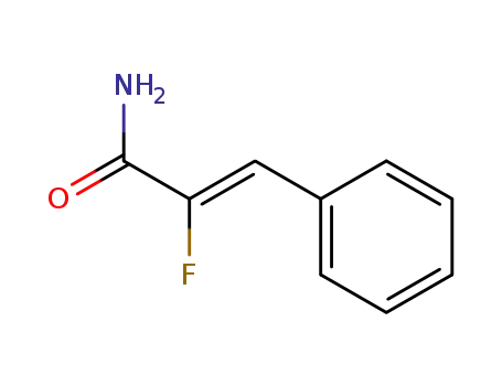 Molecular Structure of 100908-66-5 ((2Z)-2-fluoro-3-phenylprop-2-enamide)