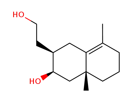 Molecular Structure of 10070-59-4 (3-(2-hydroxyethyl)-5,8a-dimethyl-1,2,3,4,6,7,8,8a-octahydronaphthalen-2-ol)