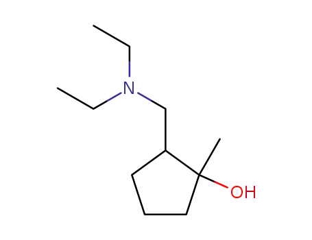 Molecular Structure of 100535-14-6 (Cyclopentanol, 2-(diethylaminomethyl)-1-methyl- (6CI))