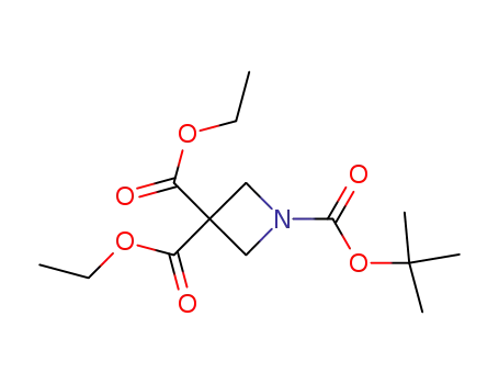 Molecular Structure of 1011479-75-6 (Diethyl 1-Boc-azetidine-3...)