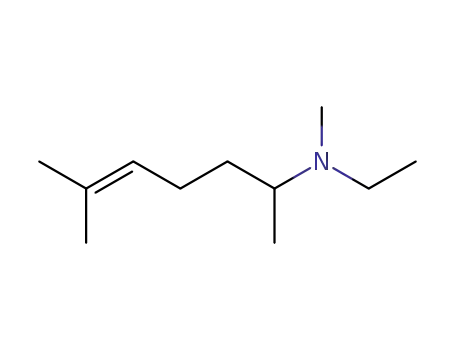 Molecular Structure of 100535-00-0 (N-ethyl-N,6-dimethylhept-5-en-2-amine)