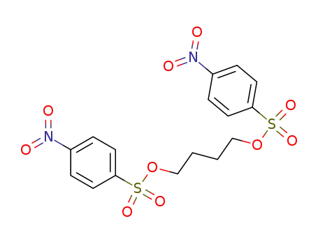 Molecular Structure of 10154-67-3 (butane-1,4-diyl bis(4-nitrobenzenesulfonate))