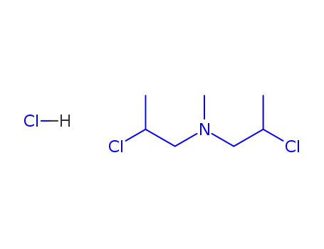 2-chloro-N-(2-chloropropyl)-N-methylpropan-1-aminium chloride