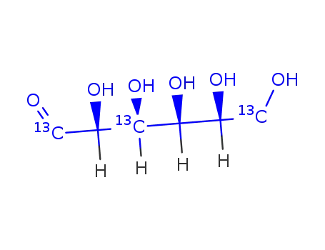 Molecular Structure of 478518-64-8 (D-[1,6-13C2]GALACTOSE)