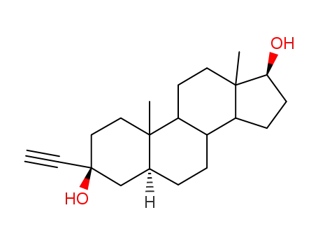 Molecular Structure of 10148-98-8 (3-ethynylandrostane-3,17-diol)