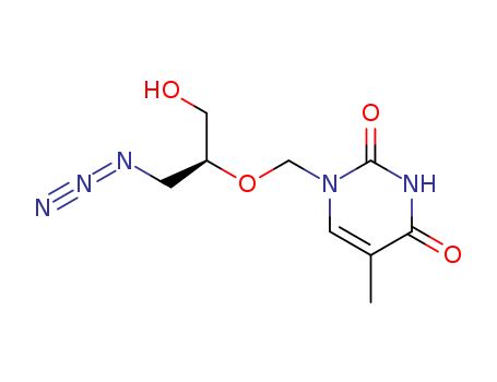 1-((2-AZIDO-1-(HYDROXYMETHYL)ETHOXY)METHYL)THYMINECAS