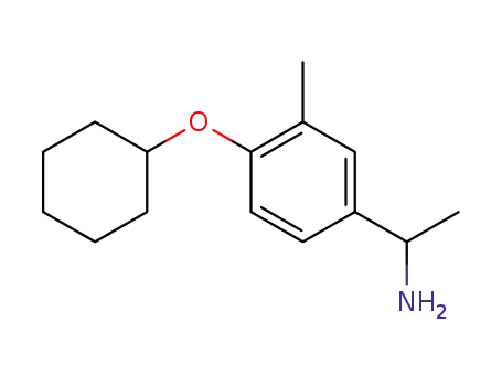 Molecular Structure of 101355-67-3 (1-[4-(cyclohexyloxy)-3-methylphenyl]ethanamine)