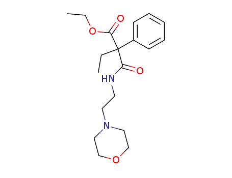 Molecular Structure of 101756-21-2 (N-(2-Morpholinoethyl)phenylethylmalonamidic acid ethyl ester)