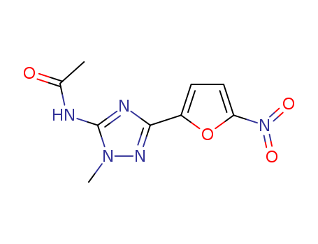 N-[1-Methyl-3-(5-nitro-2-furyl)-1H-1,2,4-triazol-5-yl]acetamide