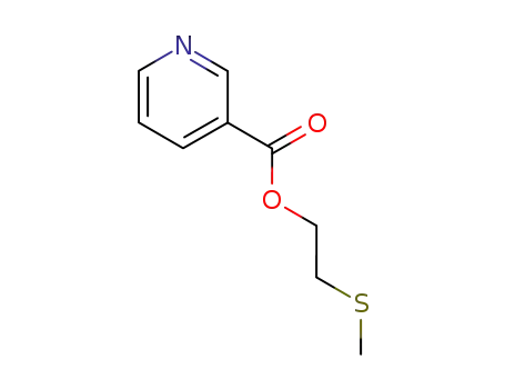 Molecular Structure of 101952-67-4 (2-methylsulfanylethyl pyridine-3-carboxylate)