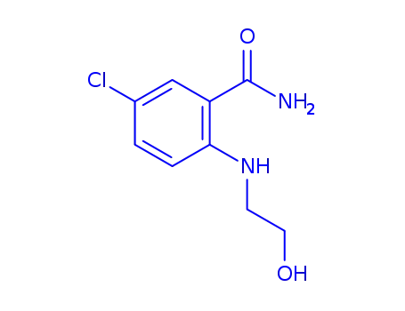 Molecular Structure of 101820-68-2 (5-chloro-2-[(2-hydroxyethyl)amino]benzamide)