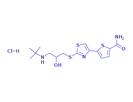 Molecular Structure of 68377-91-3 (AROTINOLOL HCL)