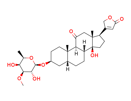 3-[(3S,5R,10S,13R,14S,17R)-3-[(2R,5S)-3,5-dihydroxy-4-methoxy-6-methyloxan-2-yl]oxy-14-hydroxy-10,13-dimethyl-11-oxo-2,3,4,5,6,7,8,9,12,15,16,17-dodecahydro-1H-cyclopenta[a]phenanthren-17-yl]-2H-furan