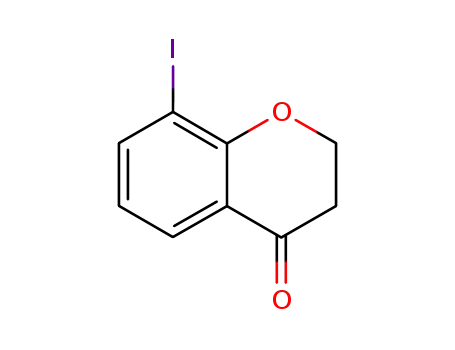 Molecular Structure of 101713-87-5 (8-Iodo-4-chromanone)