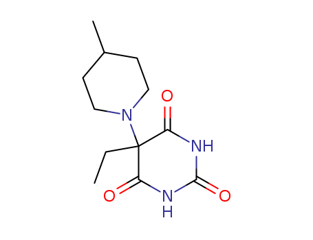 101590-16-3,5-ethyl-5-(4-methyl-1-piperidyl)-1,3-diazinane-2,4,6-trione,Barbituricacid, 5-ethyl-5-(4-methylpiperidino)- (6CI)